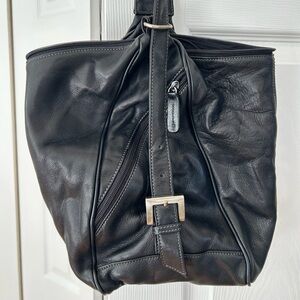 Tignanello Black Leather Bag